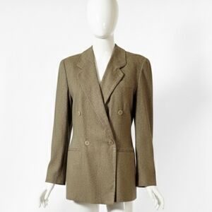 Giorgio Armani Italian Cashmere Black Label Oversized Blazer sz 38 Vinta…